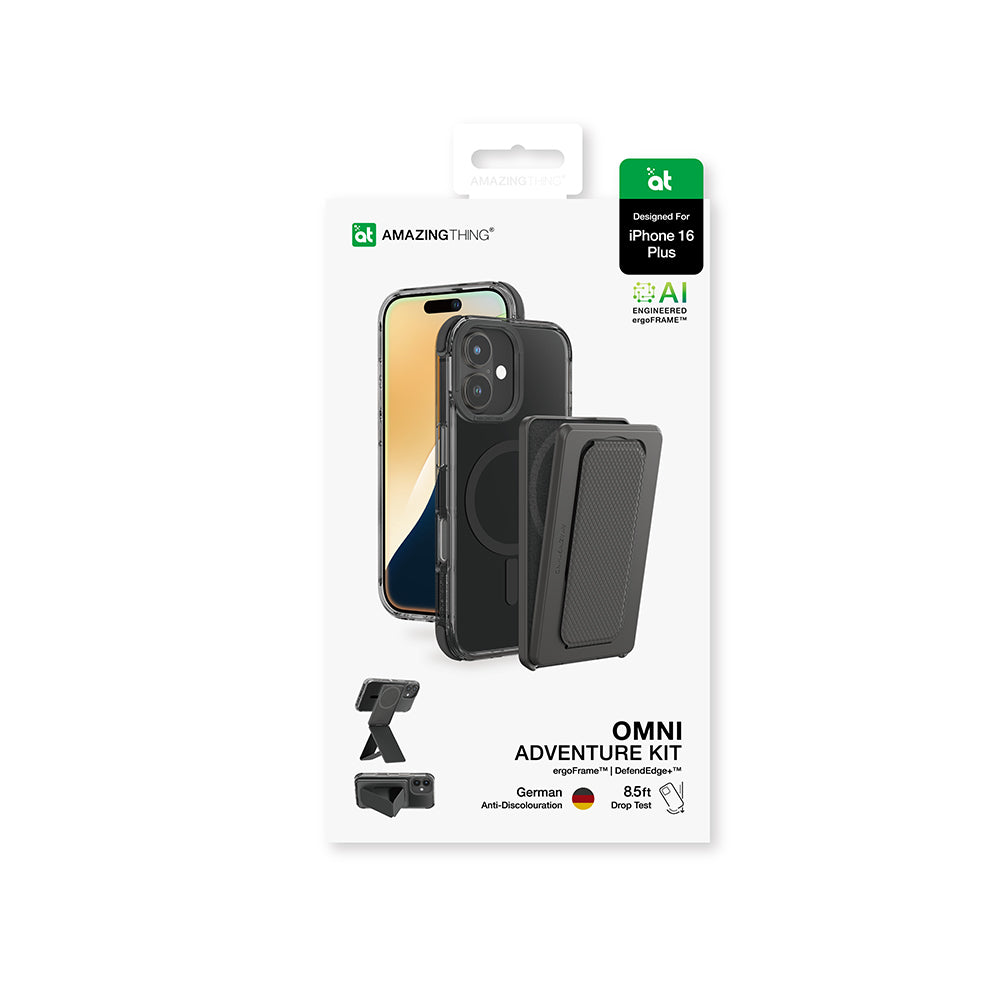 Amazingthing Omni Adventure Serisi iPhone 16 Plus Magsafe Şarj Özellikli Standlı Set Telefon Kılıf - 15 Amazingthing Omni Adventure Serisi iPhone 16 Plus Magsafe Şarj Özellikli Standlı Set Telefon Kılıf - 15